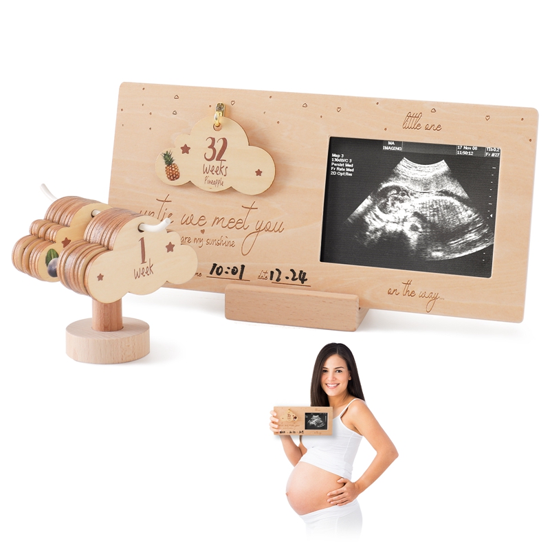 Engraved Wood Frame - Cadre Photo Macogramme à Ultrasons pour